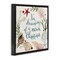 Stupell Industries Dreaming of Warm Christmas Phrase Framed Floater Canvas Wall Art